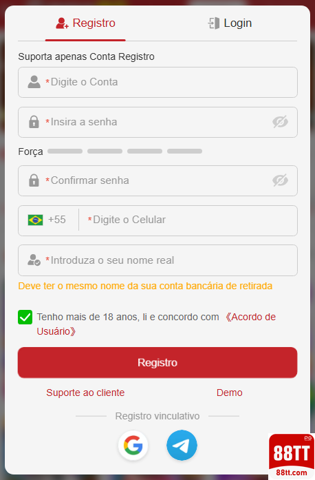 Experiência de Jogos 88tt.com
